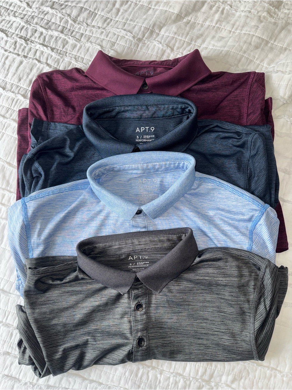 Apt. 9 Performance Polo-Bundle of 4